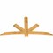 Ekena Millwork Alberta Rough Sawn Timber Gable Bracket, Western Red Cedar, 84"W x 45"H x 2"D x 6"F, 13/12 Pitch GBW084X45X0206ALB00RWR - alternate 3